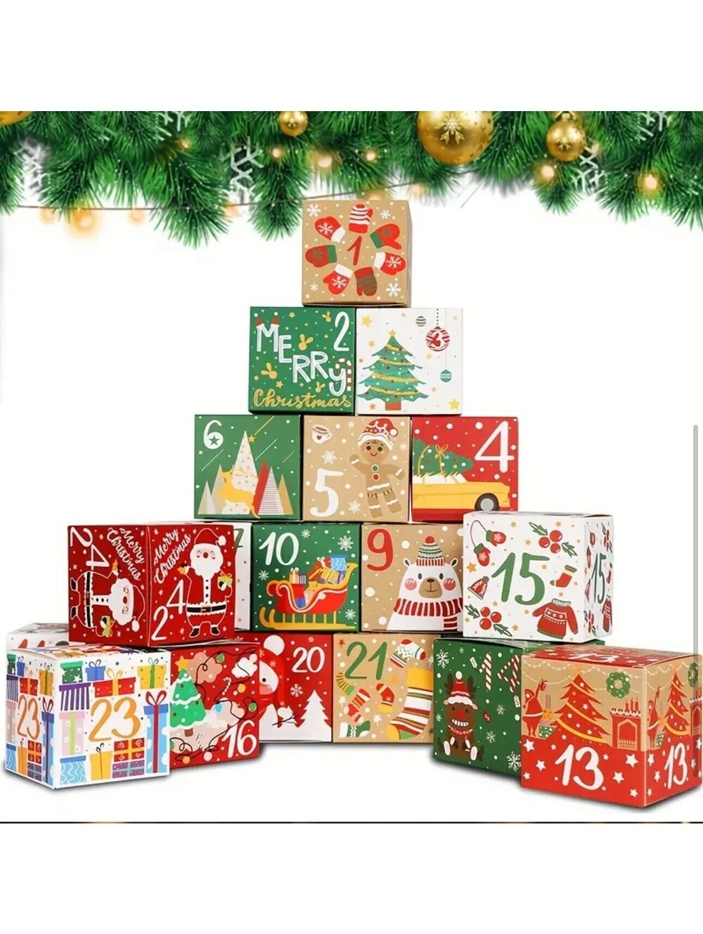 12 Days SCRUNCHIES CHRISTMAS Advert Calendar